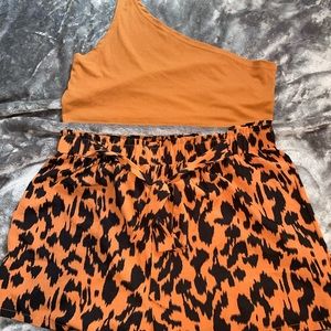 Cheetah Print Short Set